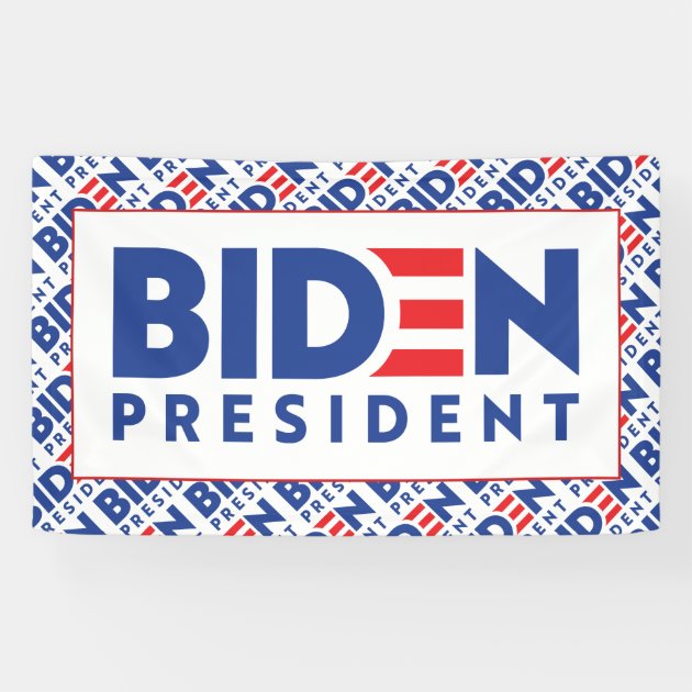 Heavy-Duty Vinyl Single-Sided with Metal Grommets Non-Fabric Joe Biden President 2020 13 oz Banner 